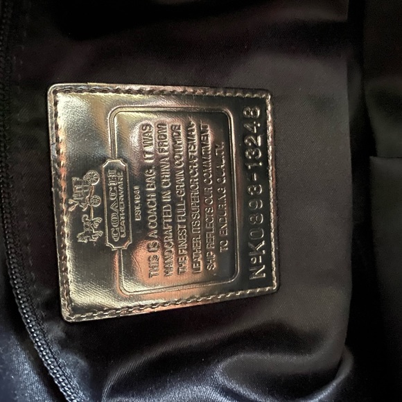 Coach Madison Ivory Gray Spectator Leather Hobo Shoulder Handbag - Picture 6 of 8